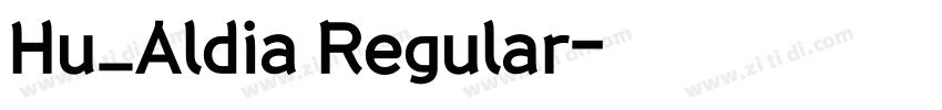 Hu_Aldia Regular字体转换